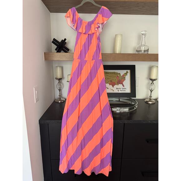 Lilly Pulitzer Marley Maxi Dress in Sunrise Oran Always a Party Stripe - Picture 2 of 6